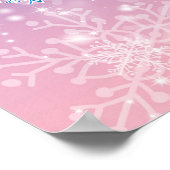 雪の雪片ポスター ポスター (角)