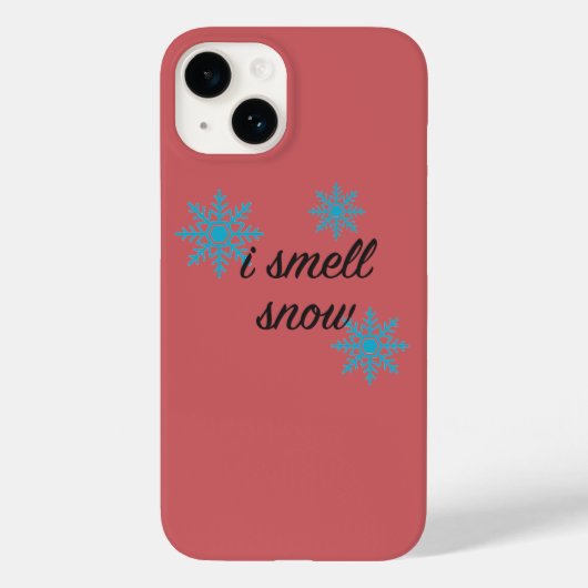 雪の雪片モチーフの香り Case-Mate iPhoneケース (裏面)
