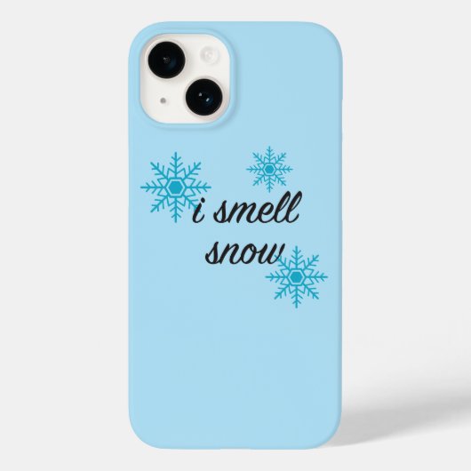雪の雪片モチーフの香り Case-Mate iPhoneケース (裏面)