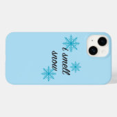 雪の雪片モチーフの香り Case-Mate iPhoneケース (裏面 (横))