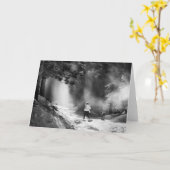 雪の霧 カード (黄色い花)