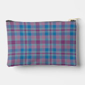 雪の青いペンシルポーチの漫画の猫 アクセサリーポーチ (裏面)