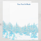 雪の青い木 (正面/裏面)