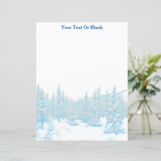 雪の青い木 (スタンド正面)