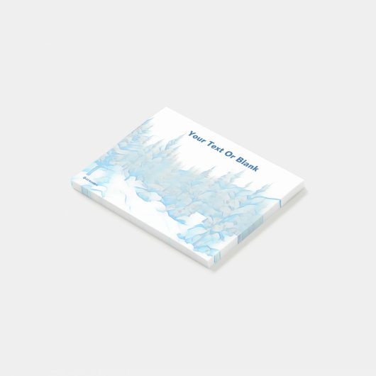 雪の青い木 ポストイット (アングル)