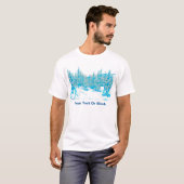 雪の青い木 Tシャツ (正面フル)