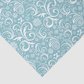 雪の青と渦巻きクリスマス 薄葉紙 (詳細)