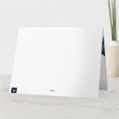 雪の静けさ：輝く新年の暖かな願い カード (裏面)