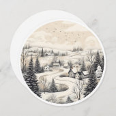 雪の静寂 シーズンカード (正面/裏面)