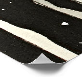 雪の静寂：ヘロンby大原小村 ポスター (角)