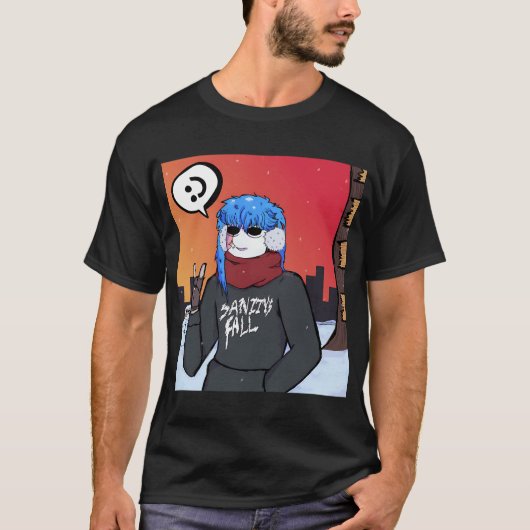雪の顔!:) Tシャツ (正面)