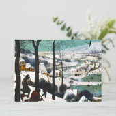 雪の風景の中の狩人たち ピーテル・ブリューゲル 招待状 (スタンド正面)