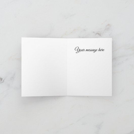 雪の風景の冬のシーズンカード シーズンカード (内部)