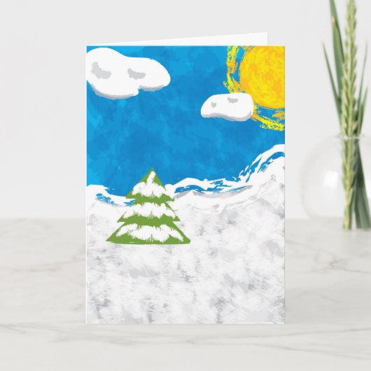 雪の風景 シーズンカード (正面)