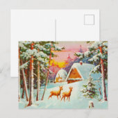 雪の風景 ポストカード (正面/裏面)