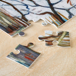 雪の風景（背景にアルルあり） ジグソーパズル