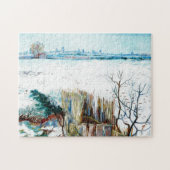 雪の風景（背景にアルルあり） ジグソーパズル (横)