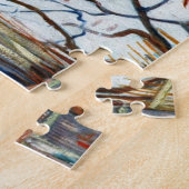 雪の風景（背景にアルルあり） ジグソーパズル (側面)