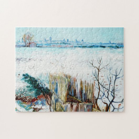 雪の風景（背景にアルルあり） ジグソーパズル (横)
