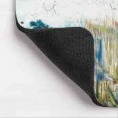 雪の風景（背景にアルルあり） マウスパッド (コーナー)