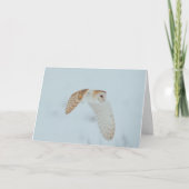 雪の飛んでいる中 カード (正面)