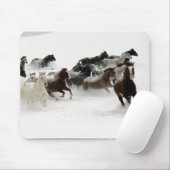 雪の馬 マウスパッド (マウス)