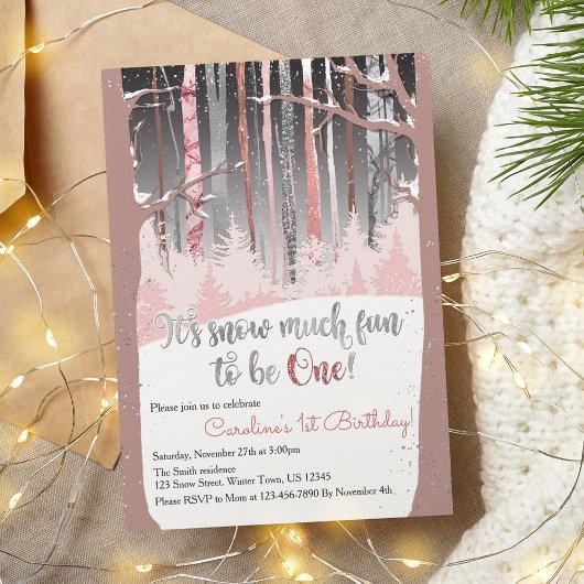 雪の魔法をひとりじめ！ 招待状