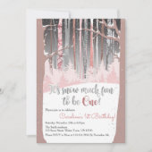 雪の魔法をひとりじめ！ 招待状 (正面)