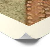 雪の鳥の木の切り日本のにキジ ポスター (角)