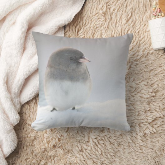 雪の鳥 クッション (ブランケット)