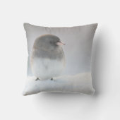 雪の鳥 クッション (裏面)