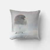 雪の鳥 クッション (正面)