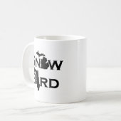 雪の鳥 コーヒーマグカップ (正面左)