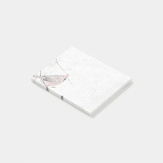 雪の鳥 ポストイット (アングル)