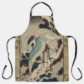 雪の鶴が松の北斎を覆う エプロン (正面)