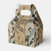 雪の鶴が松の北斎を覆う フェイバーボックス (裏面サイド)