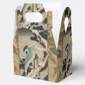 雪の鶴が松の北斎を覆う フェイバーボックス (オープン)