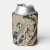 雪の鶴が松の北斎を覆う 缶クーラー (缶正面)