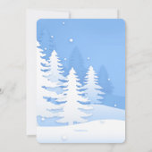 雪の鹿の招待状 招待状 (裏面)