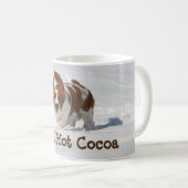 雪の11のozのクラシックなマグw/Basset コーヒーマグカップ (正面右)