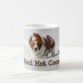 雪の11のozのクラシックなマグw/Basset コーヒーマグカップ