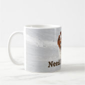 雪の11のozのクラシックなマグw/Basset コーヒーマグカップ (左)