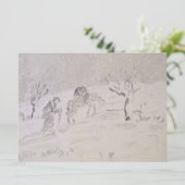 雪の~のGoucheの~ FC Friesekeのろばを持つ老人 案内状 (スタンド正面)