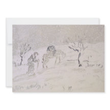 雪の~のGoucheの~ FC Friesekeのろばを持つ老人