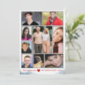 雪の コラージュ ホリデー フォト カード (スタンド正面)