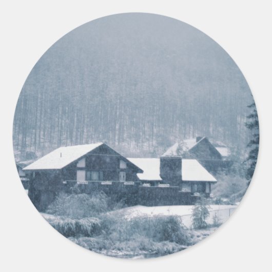 雪の《植物》アスペン ラウンドシール (正面)