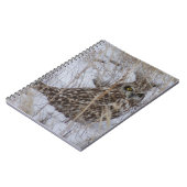 雪のB11短い耳付つきのフクロウ ノートブック (左側)