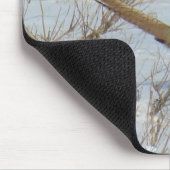 雪のB22リングネックのキジ マウスパッド (コーナー)