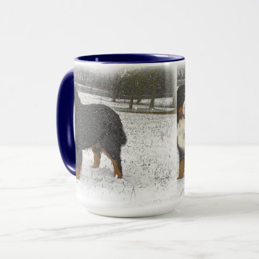 雪のBerner マグカップ (正面左)