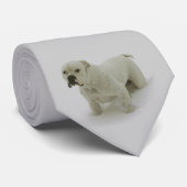 雪のBullのタイ ネクタイ (ロール)